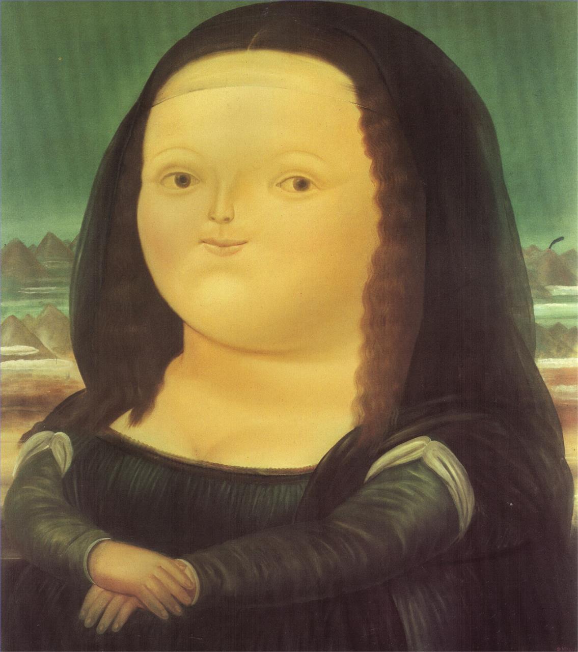 Mona Lisa Fernando Botero Oil Paintings